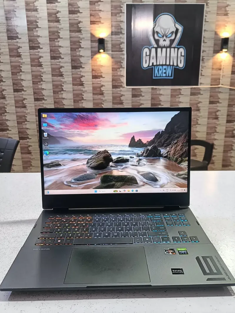 HP OMEN 16 nx0xxx | Ryzen 7 6800H | RTX 3060 6GB | 8GB RAM Upgradable | 512GB SSD | FHD 144Hz | RGB Keyboard | Original Charger