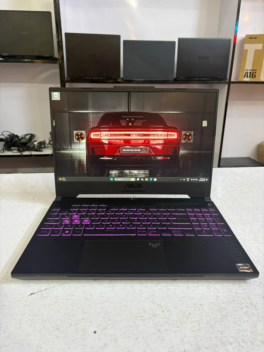ASUS TUF A15 | AMD Ryzen 7 7735HS (8 Cores / 16 Threads) | RTX 4060 8GB | 16GB DDR5 4800MT/s | 512GB NVMe SSD | FHD Screen | Condition 10/10 | Original Charger