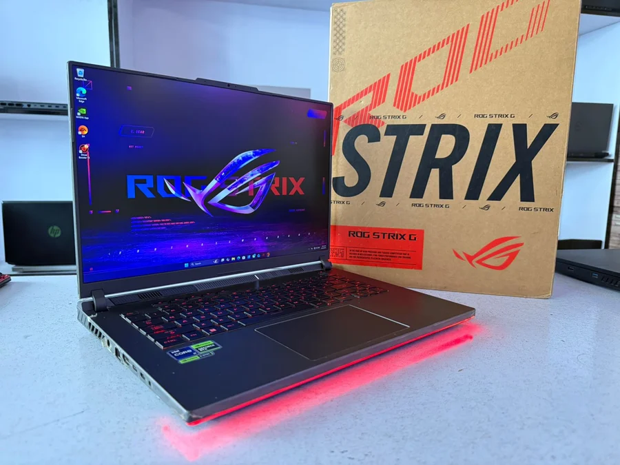 Asus ROG Strix G16 Gaming Laptop Core i9 13Th Generation ( 24CORES, 32Threads ) 16Gb DDR5 Ram 1Tb SSD Nvidia RTX 4070 8Gb ( Max Power ) FHD SCREEN with 165Hz Refresh Rate RGB Keyboard and Lights Original Charger With box and all Accessories