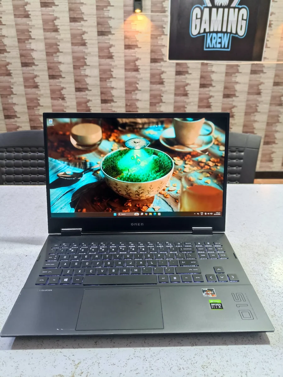 HP OMEN Gaming Laptop | NVIDIA RTX 3070 8GB | AMD Ryzen 7 5800H | 16GB DDR4 | 1TB SSD | 2K 165Hz Display | RGB Keyboard | 100% Battery Health | Original Charger