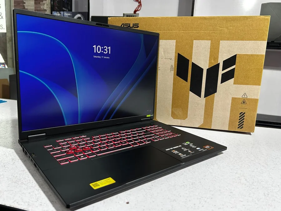 Asus Tuf A18 Gaming Laptop Processor AMD Ryzen 7 260 w (15Th Gen) (8CORES, 16THREADS) 16Gb DDR5 Ram 512Gb NVMe SSD Nvidia RTX 5060 8gb 18 Inches FHD SCREEN with 144Hz Refresh Rate RGB Keyboard With complete box and Original Charger International Warranty till 13 July 2026