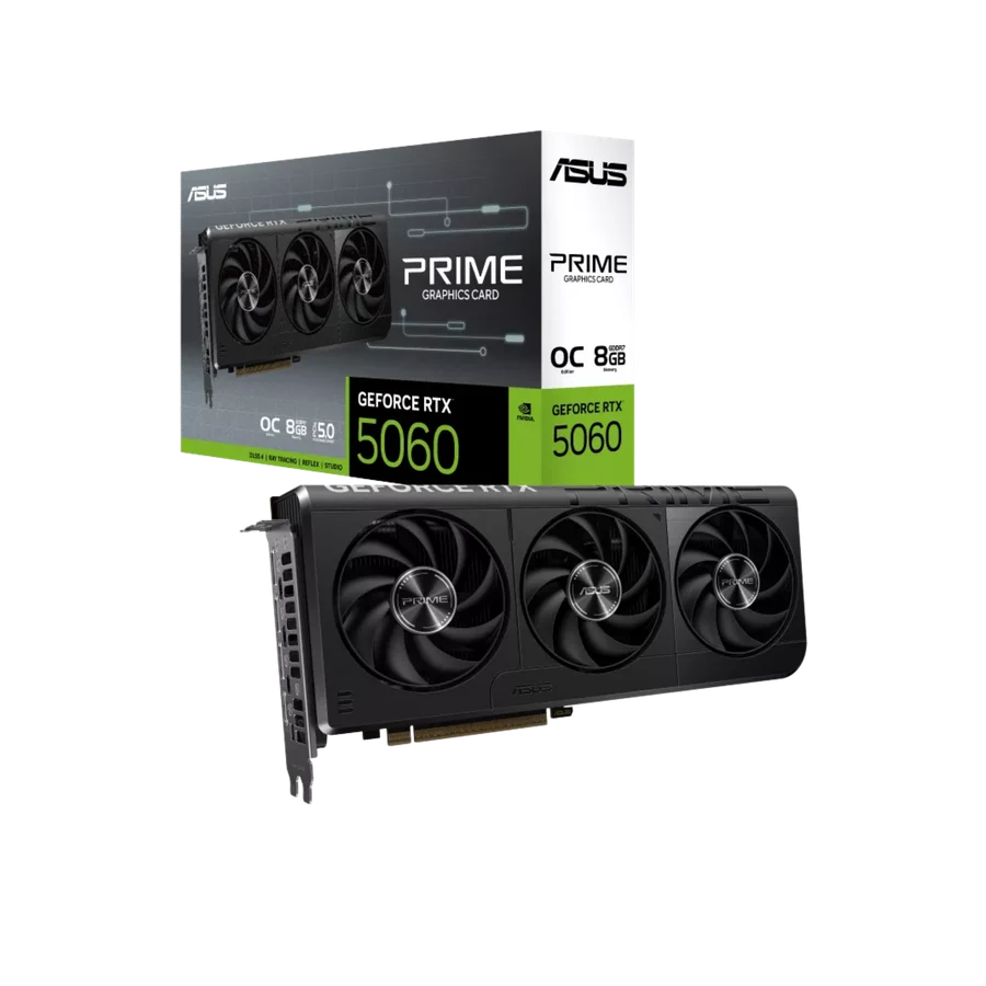 ASUS PRIME RTX 5060 8GB GDDR6 Graphics Card - Brand New Box Packed - 1 Year Warranty - Original GPU | ASUS GeForce RTX 5060 PRIME - Best Price in Pakistan