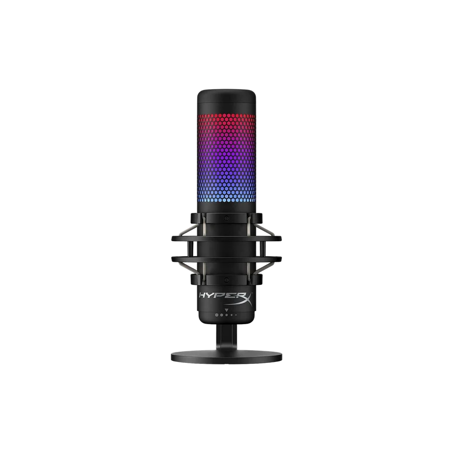 HyperX QuadCast S USB Condenser Microphone - RGB Lighting - Tap-to-Mute Sensor - Anti-Vibration Shock Mount - Multiple Polar Patterns - Original - New | HyperX QuadCast S RGB USB Mic - Best Price in Pakistan